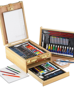 Royal langnickel 124 piece sketching and drawing easel artist set